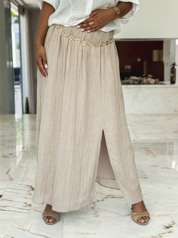 Jupe longue Yona - Beige