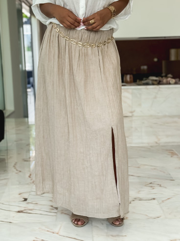 Jupe longue Yona - Beige