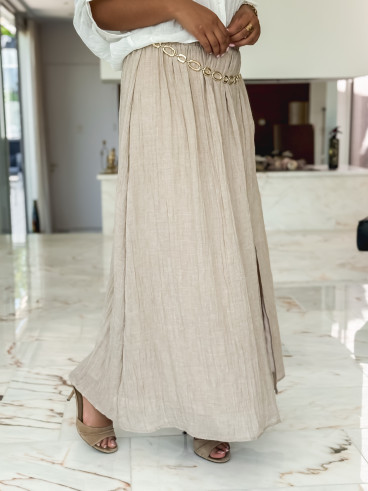 Jupe longue Yona - Beige