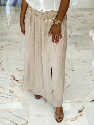 Jupe longue Yona - Beige