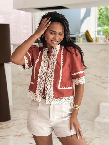 Blouse Gwen - Terracotta