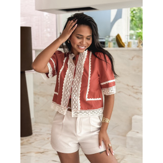 Blouse Gwen - Terracotta