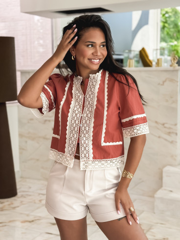 Blouse Gwen - Terracotta