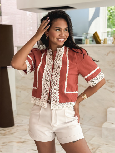 Blouse Gwen - Terracotta
