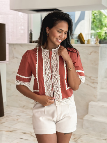 Blouse Gwen - Terracotta