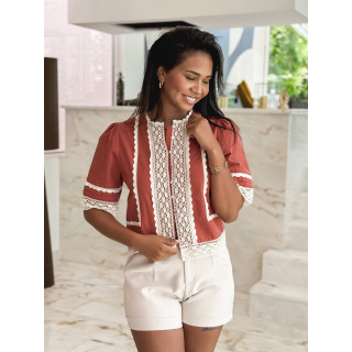Blouse Gwen - Terracotta