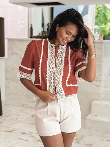Blouse Gwen - Terracotta