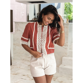 Blouse Gwen - Terracotta