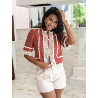 Blouse Gwen - Terracotta