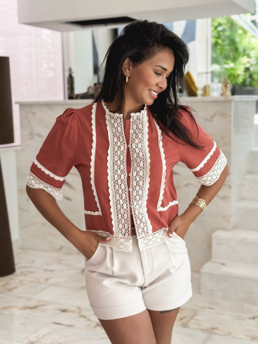 Blouse Gwen - Terracotta