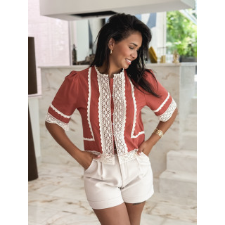 Blouse Gwen - Terracotta