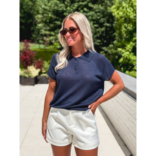 Polo Kitty - Bleu marine