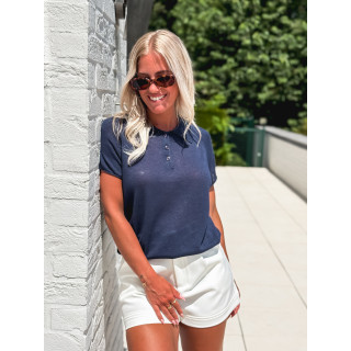 Polo Kitty - Bleu marine