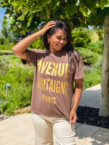 T-shirt Ayumi - Marron
