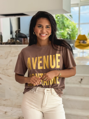 T-shirt Ayumi - Marron