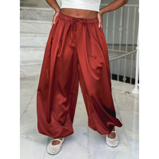 Pantalon satiné Nysa - Rouille