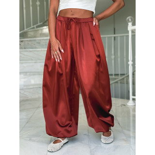 Pantalon satiné Nysa - Rouille