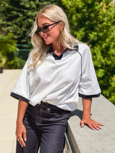 Polo Edma - Blanc