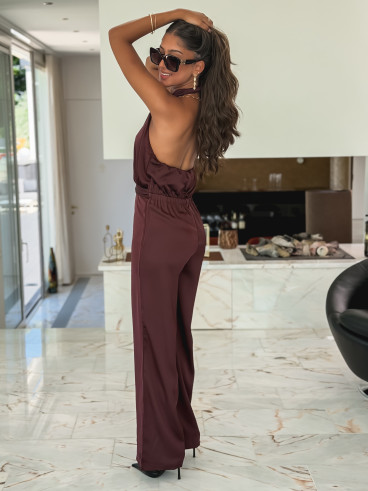 Combinaison pantalon Ysia - Prune