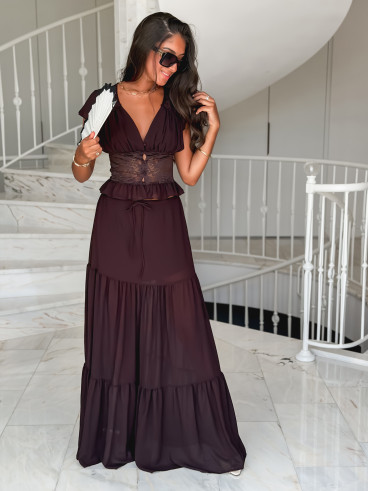 Blouse Lisona - Marron