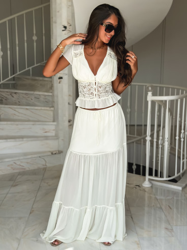 Blouse Lisona - Crème