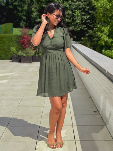 Robe courte Yoanna - Kaki