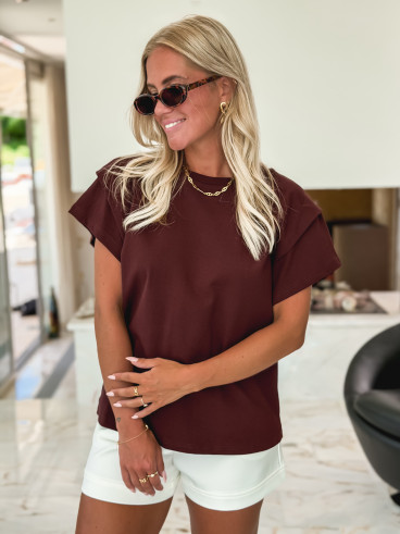 T-shirt Gisèle - Bordeaux