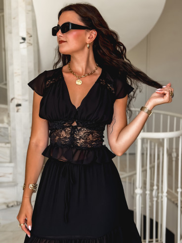 Blouse Lisona - Noir