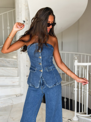 Ensemble en jeans Zelma - Bleu