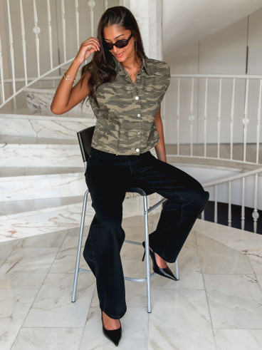 Chemise militaire Zoéline - Kaki