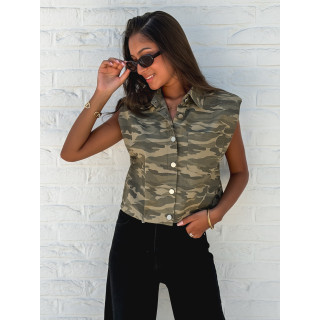 Chemise militaire Zoéline - Kaki