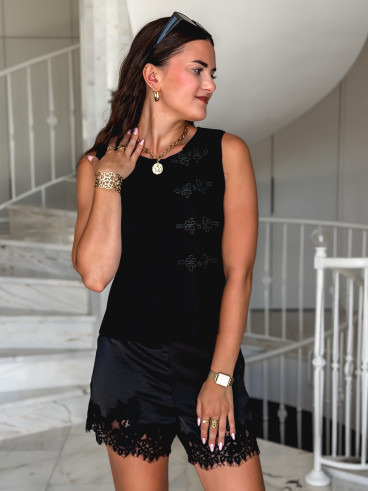 Blouse Lizzie - Noir