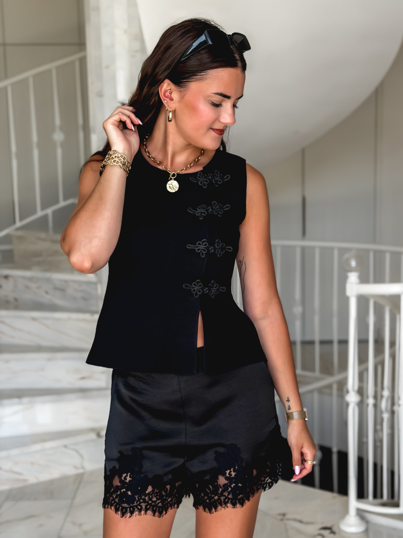 Blouse Lizzie - Noir