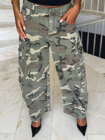 Cargo militaire Zaïna - Kaki