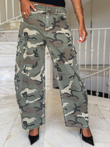 Cargo militaire Zaïna - Kaki