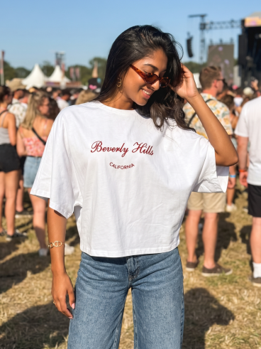 T-shirt "Beverly Hills" - Blanc