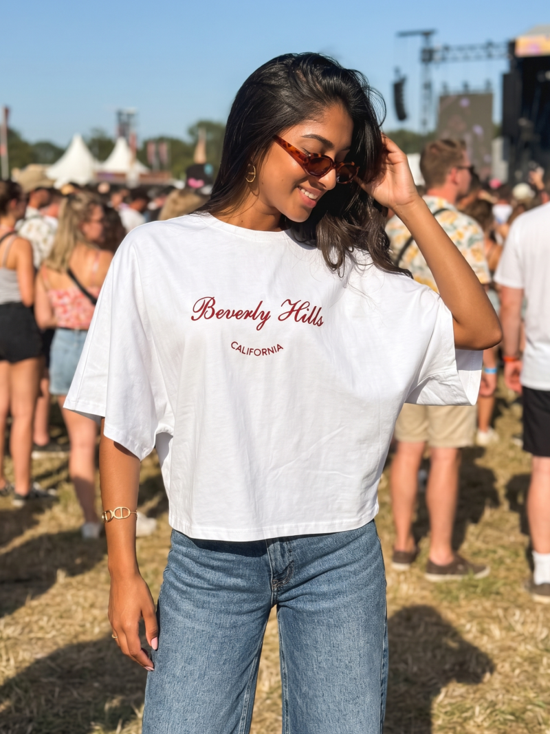 T-shirt "Beverly Hills" - Blanc