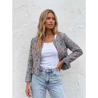 Veste à motifs Graziela - Bleu