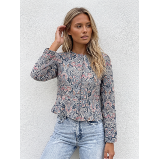 Veste à motifs Graziela - Bleu