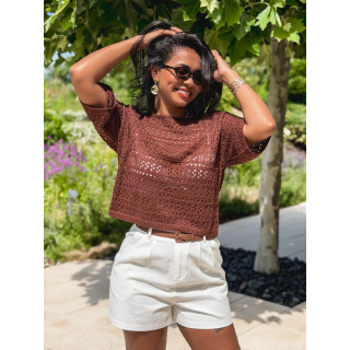 Blouse Adixia - Chocolat