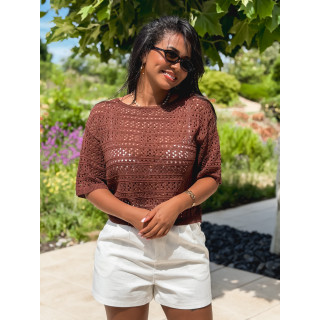 Blouse Adixia - Chocolat