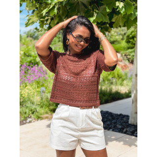Blouse Adixia - Chocolat