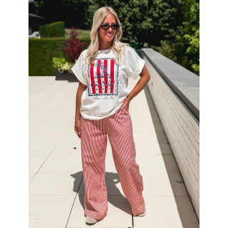 T-shirt "Cote Soleil" - Blanc