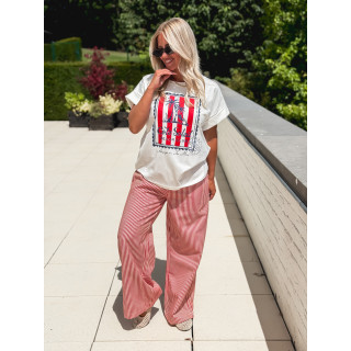 T-shirt "Cote Soleil" - Blanc