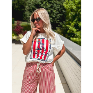 T-shirt "Cote Soleil" - Blanc