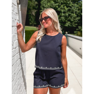 Blouse Magdalena - Bleu marine