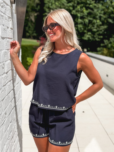 Blouse Magdalena - Bleu marine
