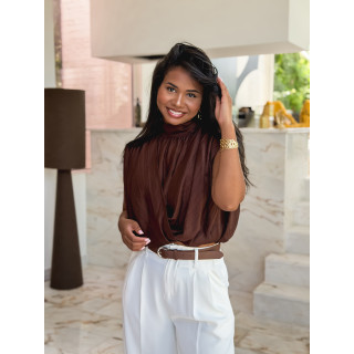 Blouse Kalys - Marron