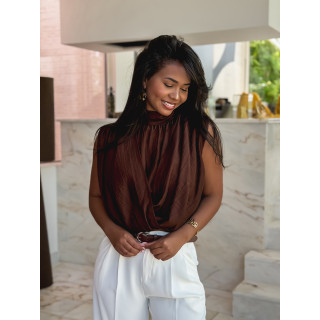 Blouse Kalys - Marron