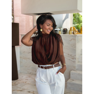 Blouse Kalys - Marron